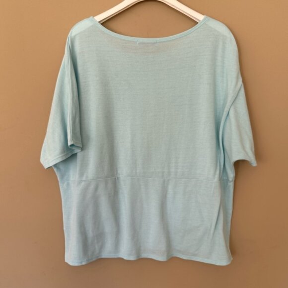 Fresh produce boxy top with pockets - light aqua xl/xxl - Picture 3 of 14